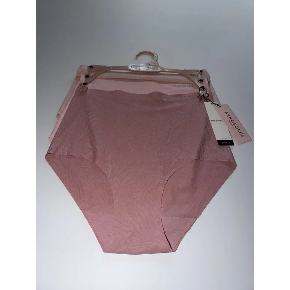 Aerosoles Intimates Women Brief Panties 3 Pack Small Orchid Pink Underwear NWT